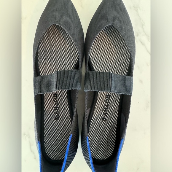 NIB Rothy’s The Point Toe Black Mary Jane - 12 - Picture 8 of 11